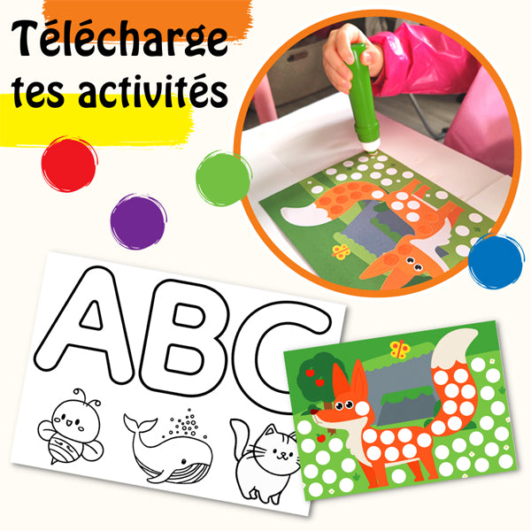 Lot de 6 P'tits Tampons Gouache 50ml