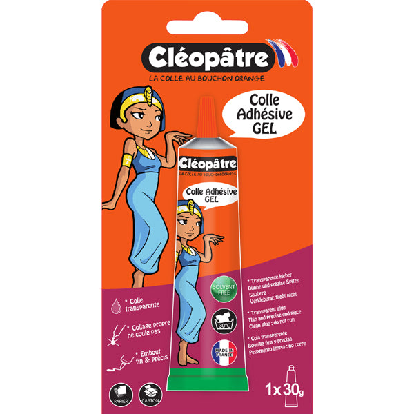 Colle écolier Cléopâtre en tube alu de 30 gr