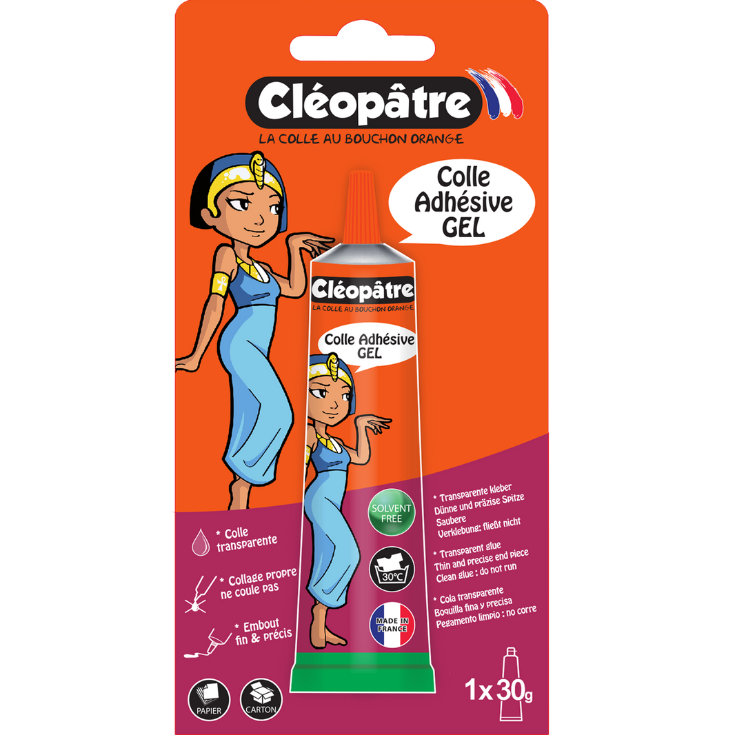 Colle écolier Cléopâtre en tube alu de 30 gr