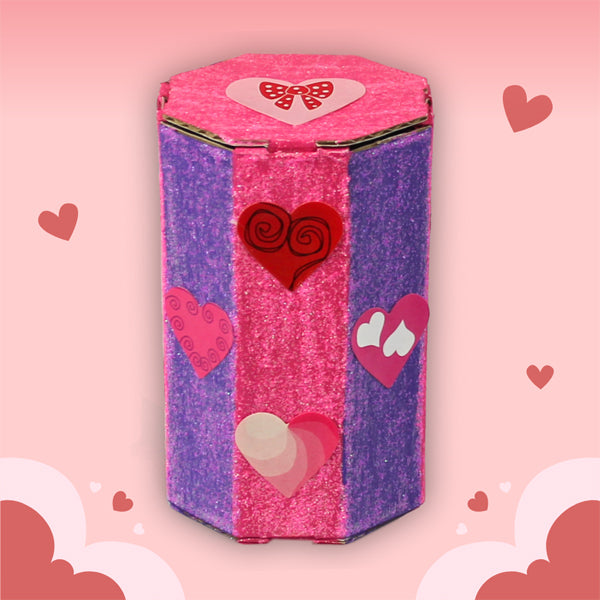 Lot de 10 boites octogonales en carton blanc à monter et décorer