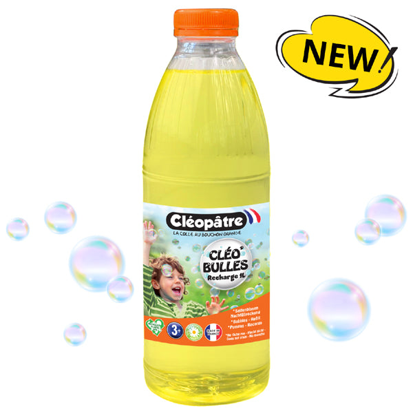 CLÉO'BULLES RECHARGE 1L de solution à bulles pour les enfants