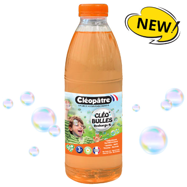 CLÉO'BULLES RECHARGE 1L de solution à bulles pour les enfants