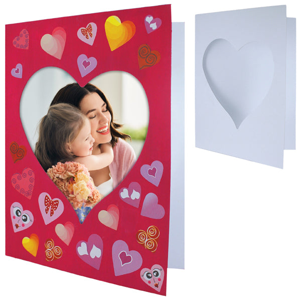 10 cadres coeurs en carton à décorer