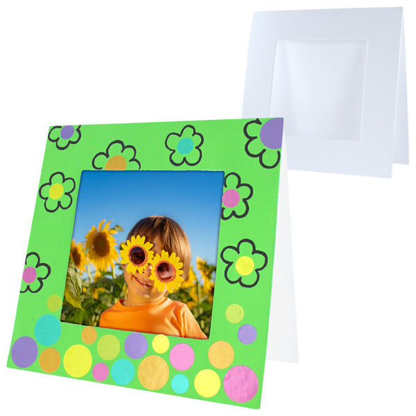 10 cadres carrés en carton à décorer