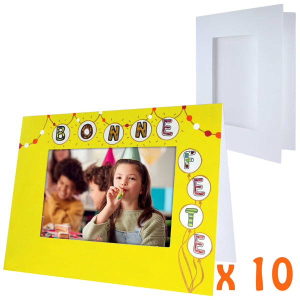 Cadres rectangles en carton à décorer