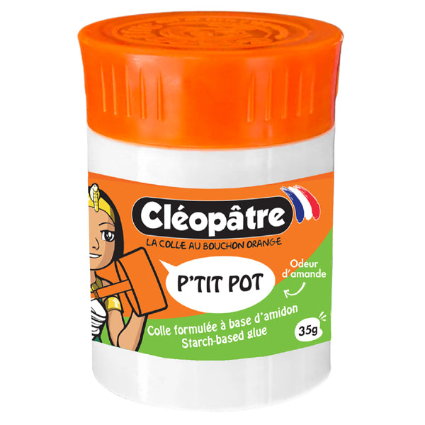 P'tit Pot de colle Cléopâtre à l'odeur d'amande