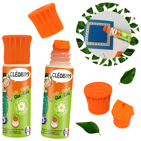 Colle végétale mini "CléoBim" en 25g avec embout étendeur