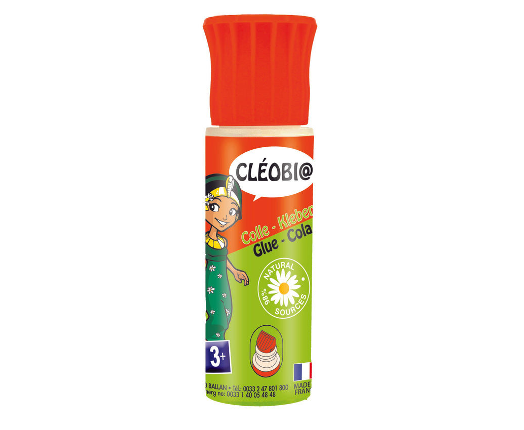 Colle végétale mini "Cléobi@" en 25g avec embout étendeur