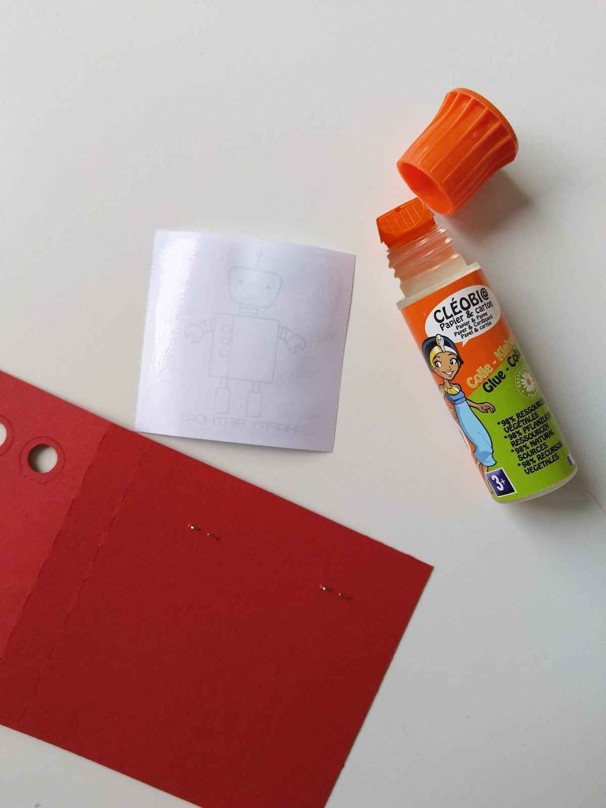 Colle végétale mini "Cléobi@" en 25g avec embout étendeur
