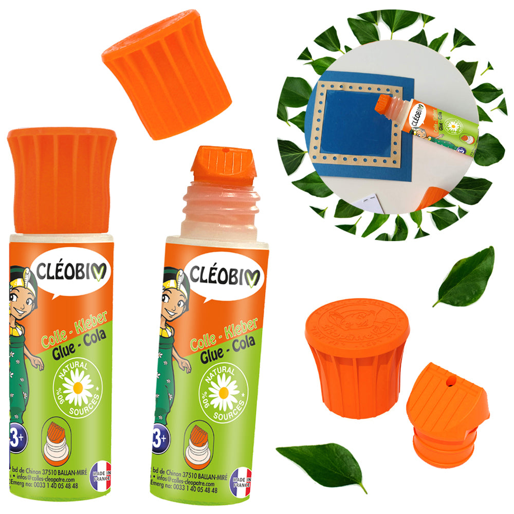 Colle végétale mini "CléoBim" en 25g avec embout étendeur