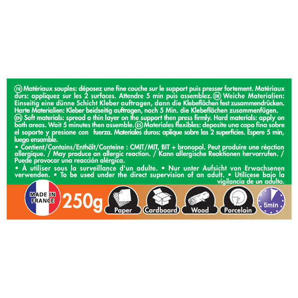 Cléocol en flacon de 250g avec pinceau intégré