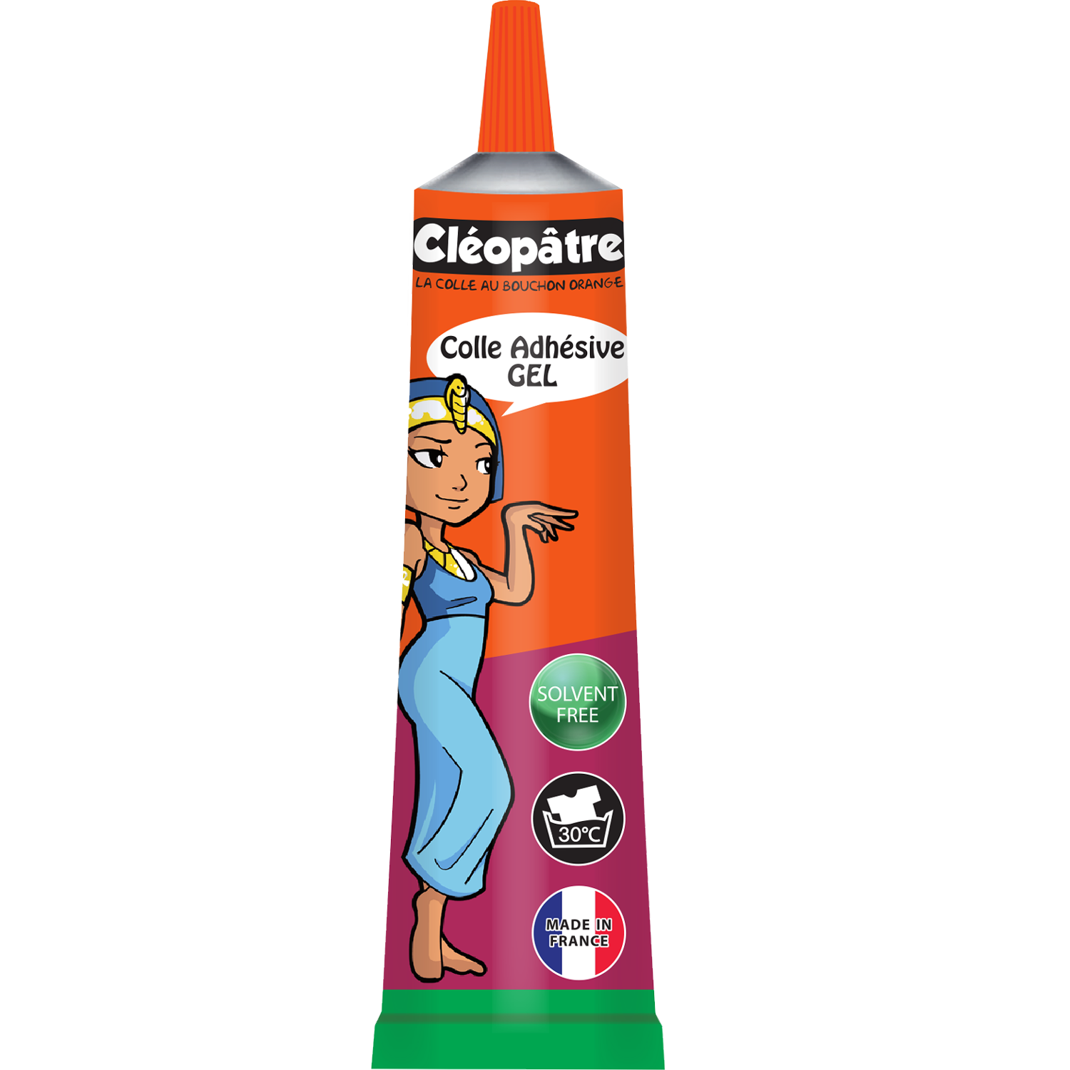 Colle écolier Cléopâtre en tube alu de 30 gr