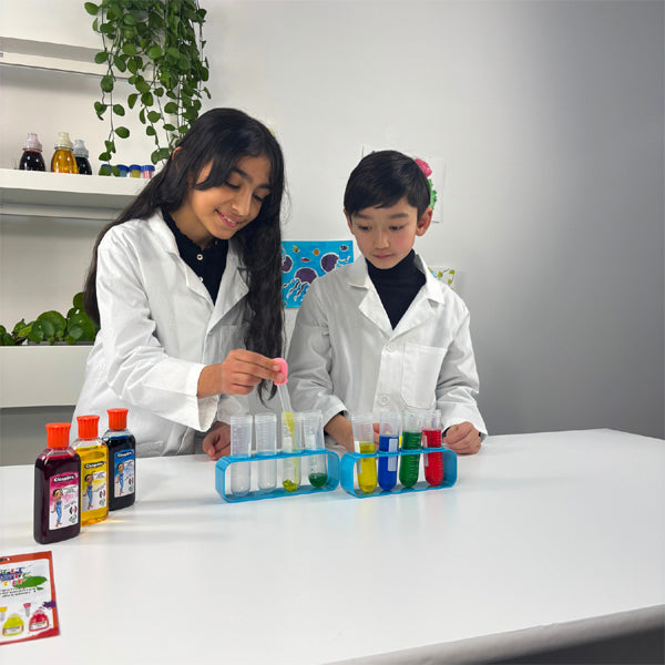 KIT DU P'TIT CHIMISTE CRÉATIF : 10 activités créatives amusantes et surprenantes avec de l'encre à dessiner !