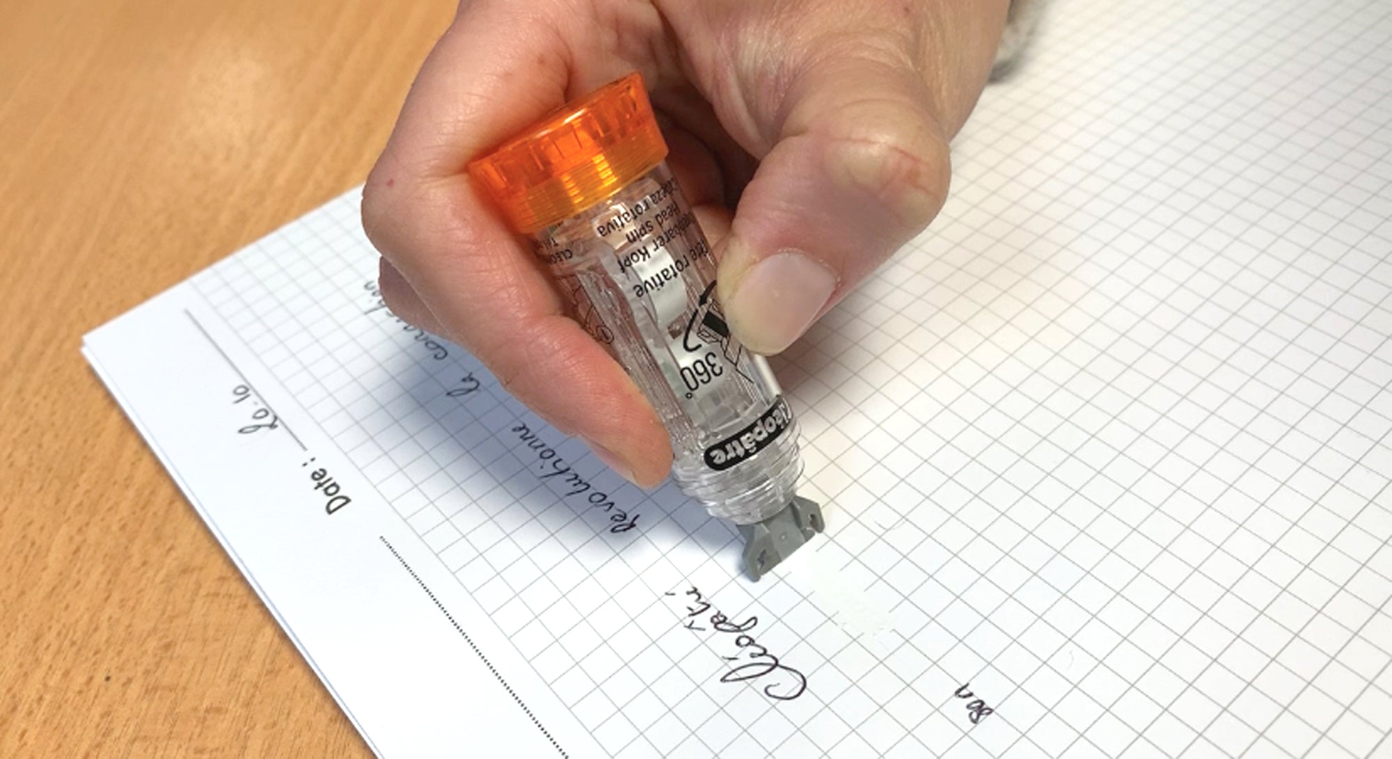 Effac'Encre 360Â° tête rotative Correction Blanc