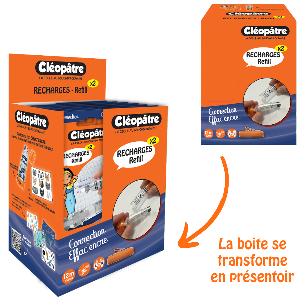 Recharges Refill pour Effac'Encre 360Â°