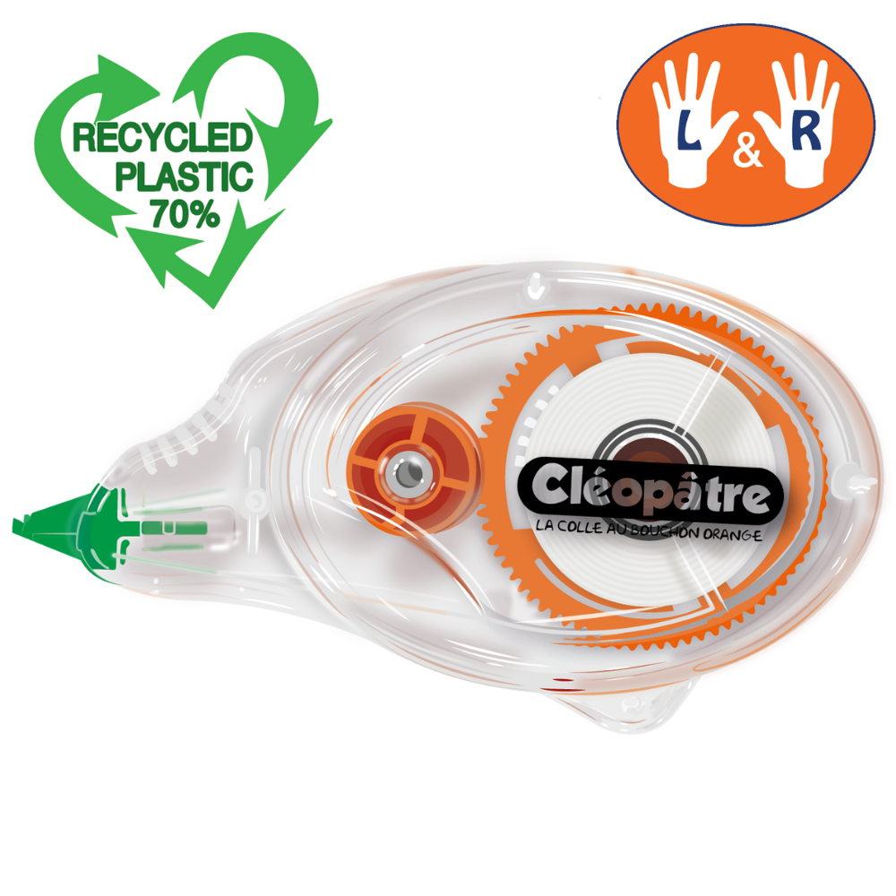 Roller de correction blanc 12m*4.2mm, 70% plastique recyclé