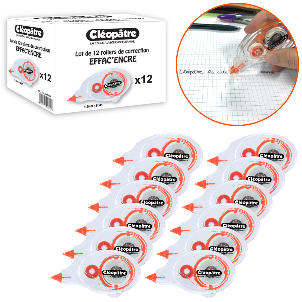 Rolleur Correction Blanc 8M /4,2 MM