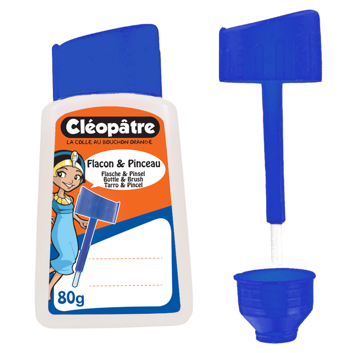 Pot vide de 80 ml avec pinceau incorporé