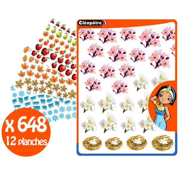 648 Gommettes 4 saisons