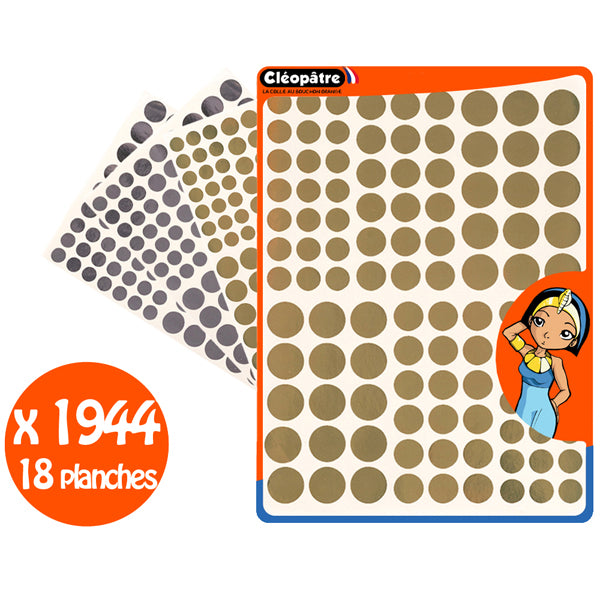 Gommettes Rondes - Or et Argent