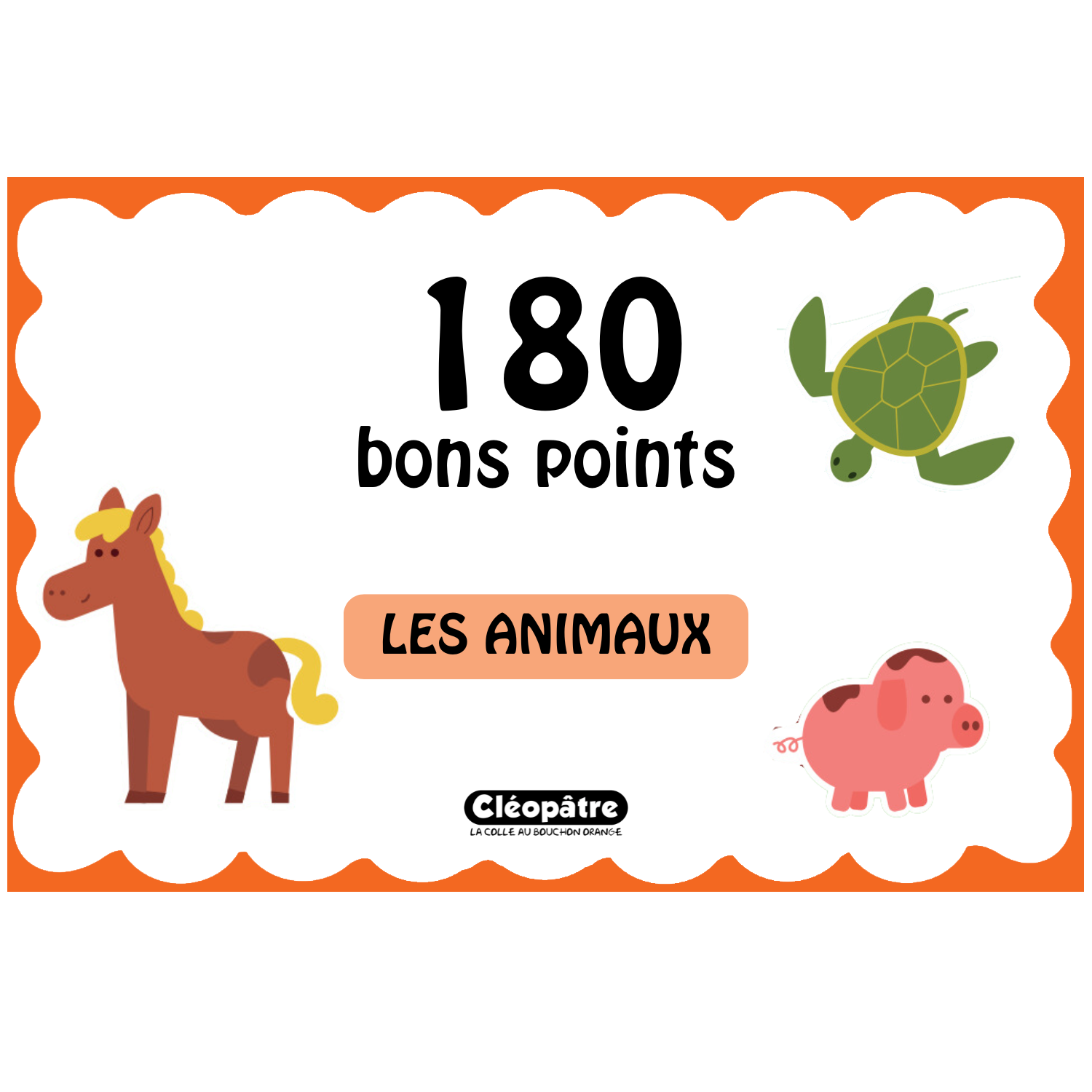 Lot de 180 grandes images bons points