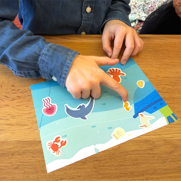 16 gommettes No Pack animaux de la mer et des fonds marins