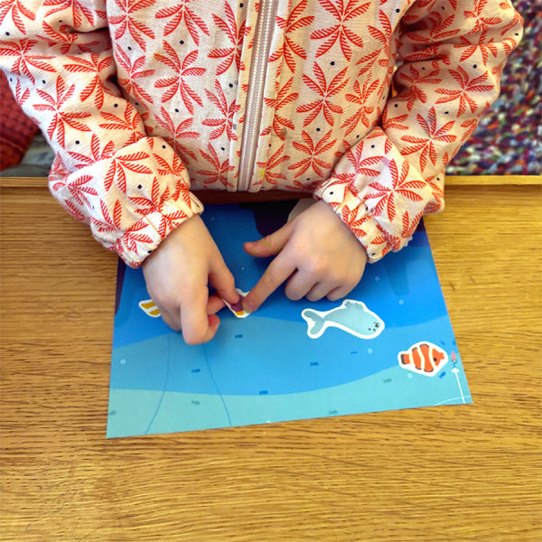 16 gommettes No Pack animaux de la mer et des fonds marins