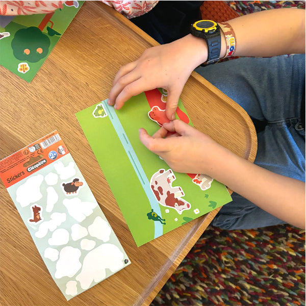 16 gommettes No Pack animaux de la montagne et de la campagne