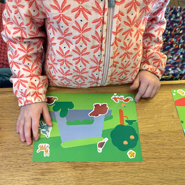 16 gommettes No Pack animaux de la montagne et de la campagne