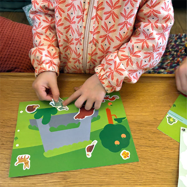 16 gommettes No Pack animaux de la montagne et de la campagne