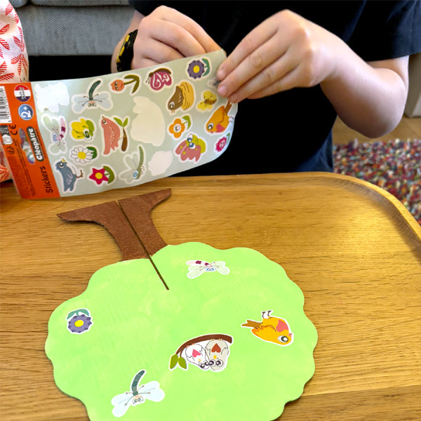 21 gommettes No Pack Printemps (fleurs, oiseaux, papillons, libellules)