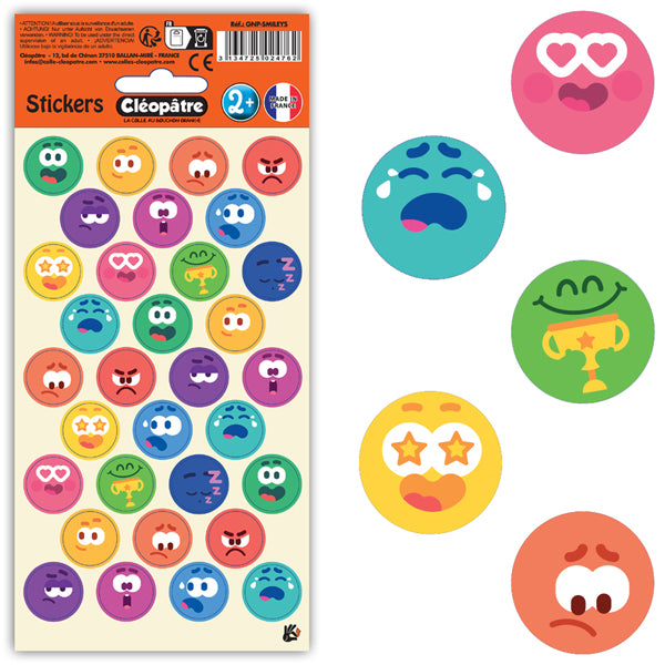 32 gommettes No Pack émotions