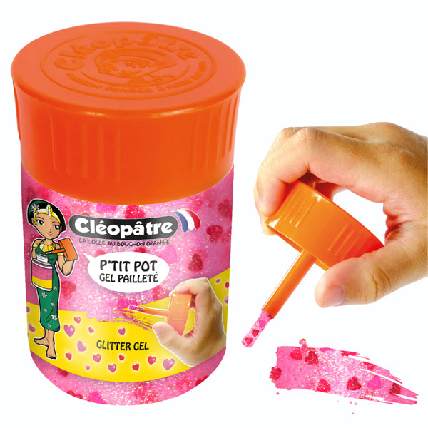Petit pot de Gel Pailleté Déco 50ml - Coeur