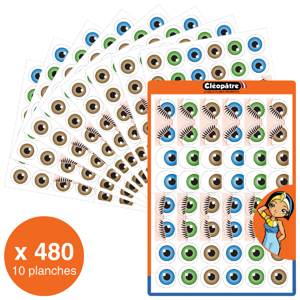 720 Gommettes yeux