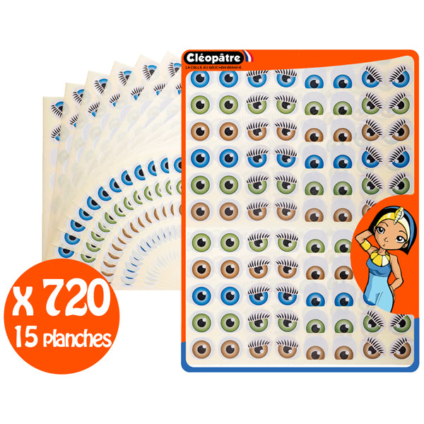 720 Gommettes yeux