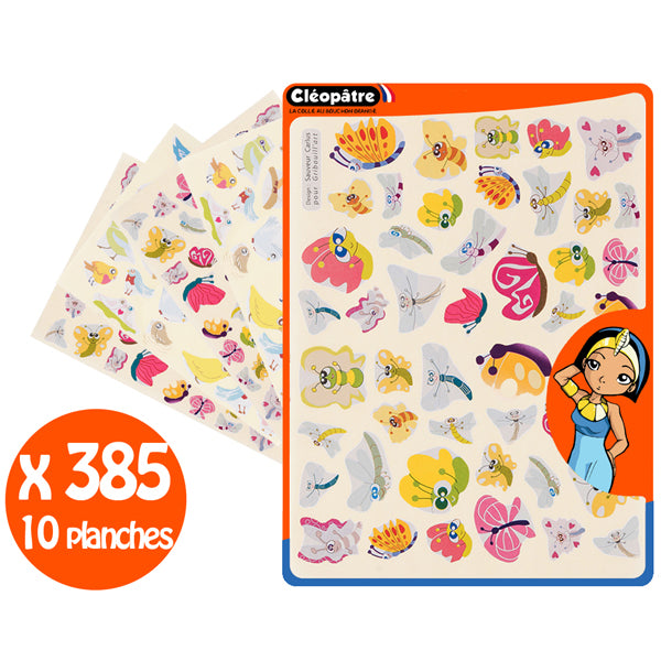 Gommettes oiseaux/papillons/libellules