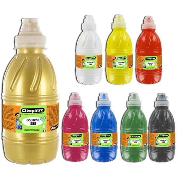 Lot de 8 flacons de Gouache Translucide ISIS 500ml