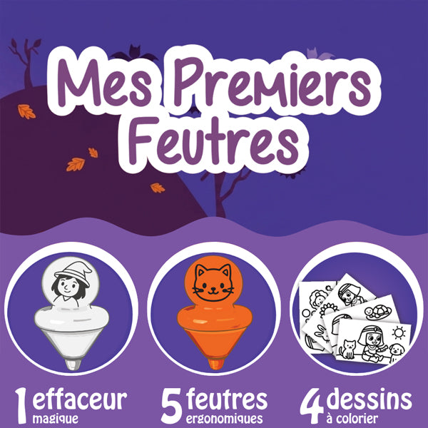 Mes premiers feutres + 4 coloriages