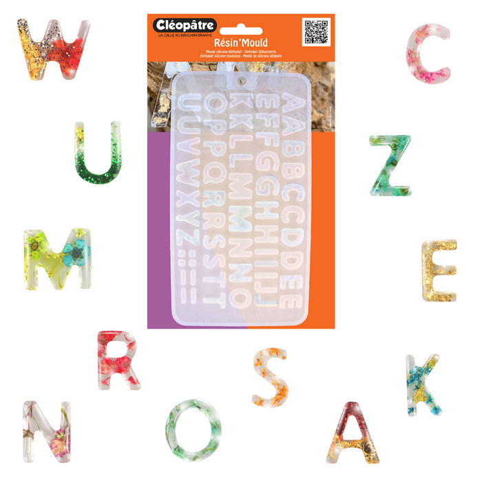 Moule résine alphabet