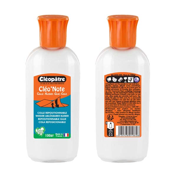 Cléo'Note 100 gr colle repositionnable liquide