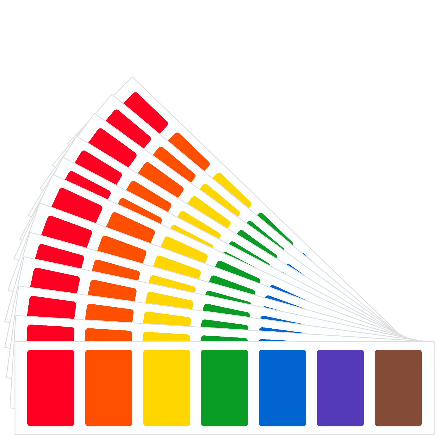 Mon Distributeur d'Aquarelle : 24 feuilles détachables de 7 couleurs (168 blocs de peinture)