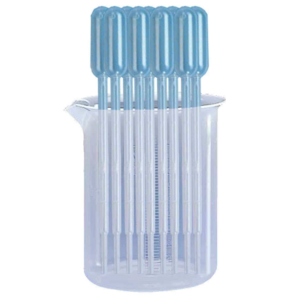 Lot 10 pipettes graduées de 3 ml + 1 bécher gradué offert