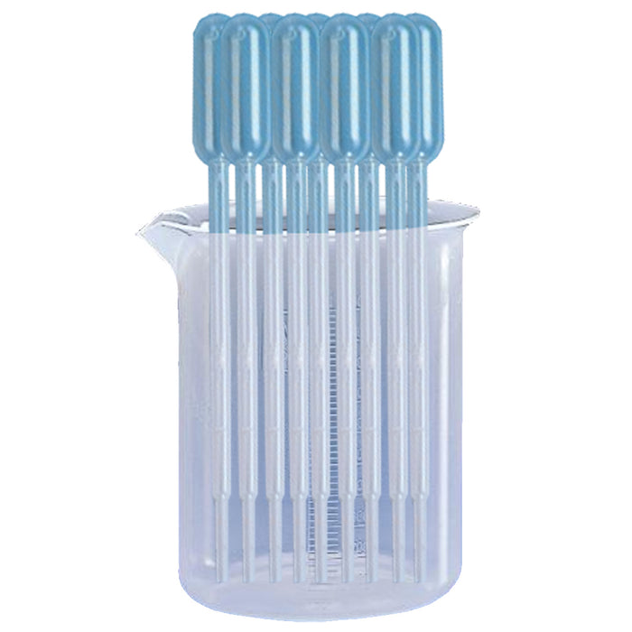 Lot 10 pipettes graduées de 3 ml + 1 bécher gradué offert