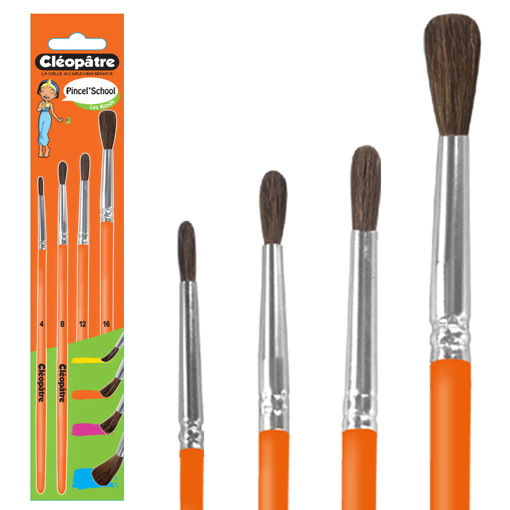 Pincel'School - pinceaux ronds poney