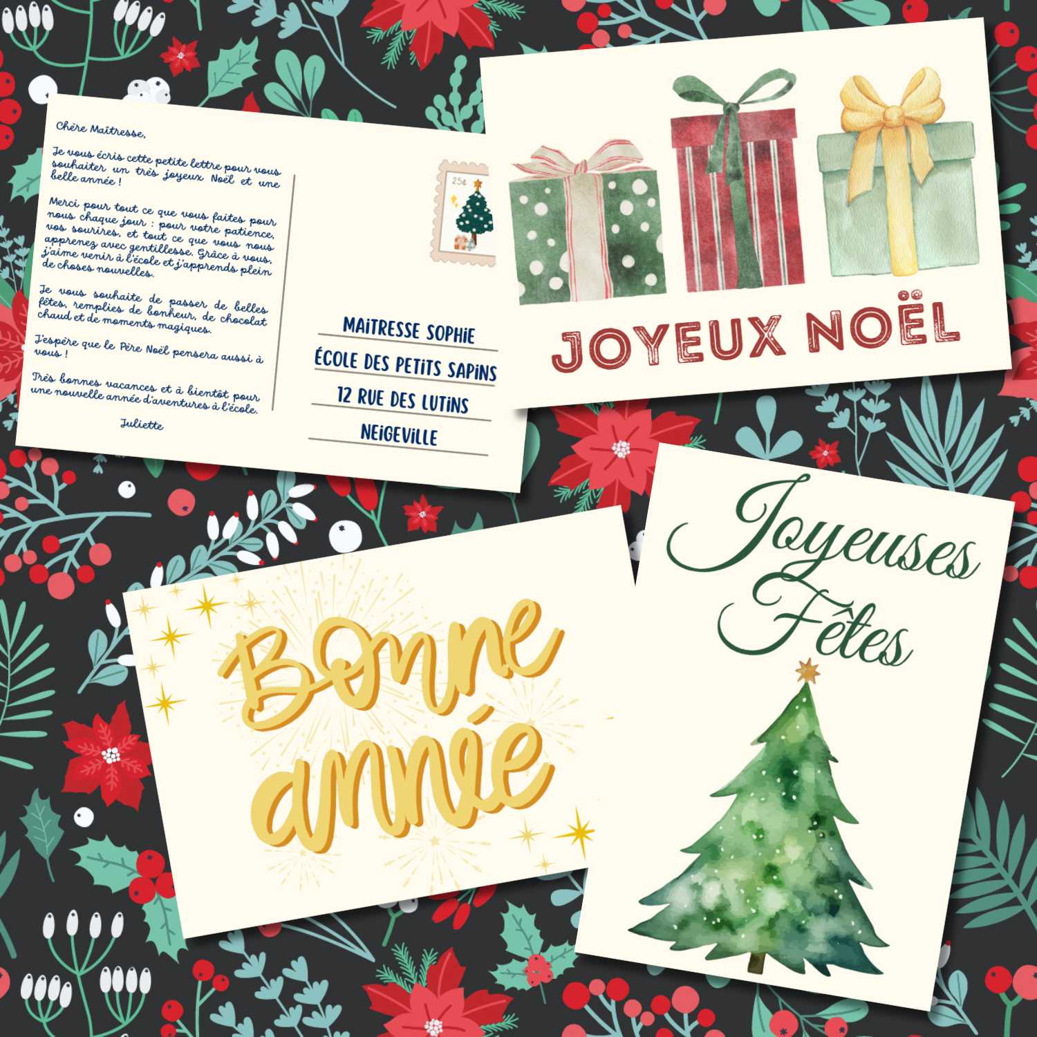10 cartes postales à décorer 10 x 15 cm