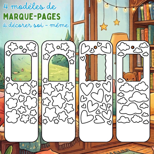 24 marque-pages à décorer et personnaliser