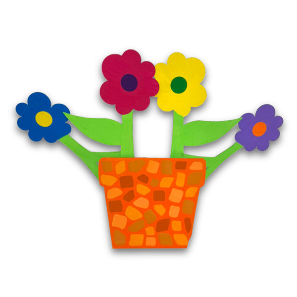 10 pots de fleurs en carton à décorer