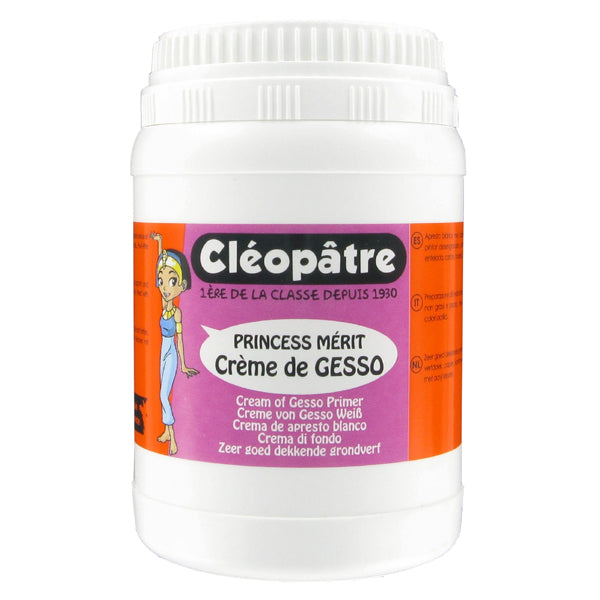 Crème de GESSO Princess Mérit 250ml (peinture d'apprêt, sous-couche blanche)
