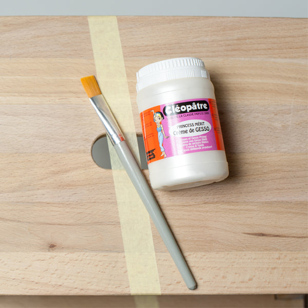 Crème de GESSO Princess Mérit 250ml (peinture d'apprêt, sous-couche blanche)