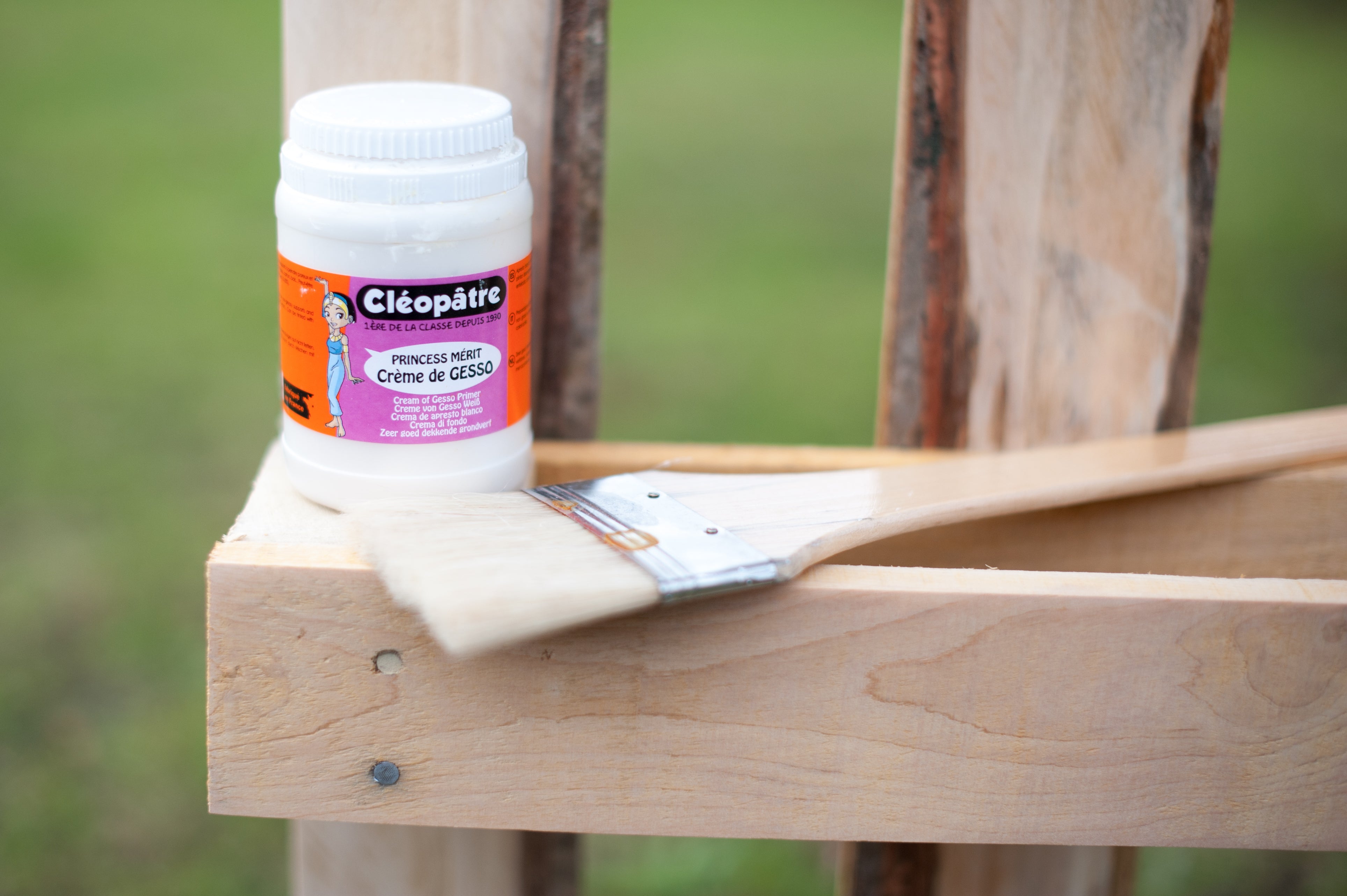 Crème de GESSO Princess Mérit 250ml (peinture d'apprêt, sous-couche blanche)